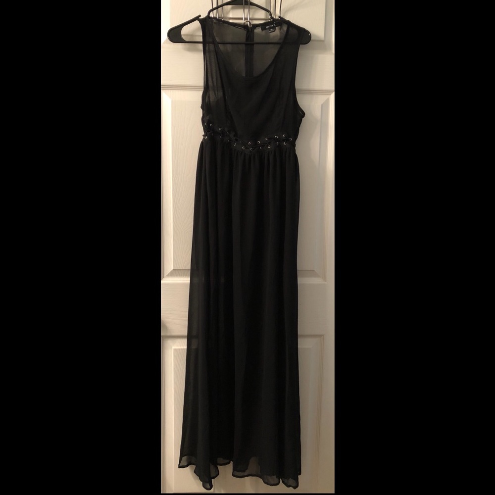 Better B Black Sheer Maxi Dress (sz M)